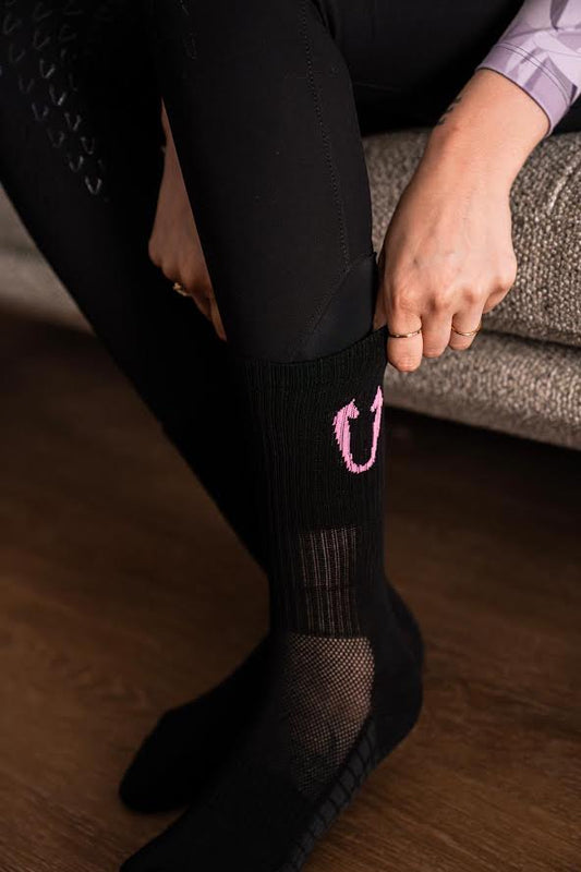 VGH Socks Black & Pink