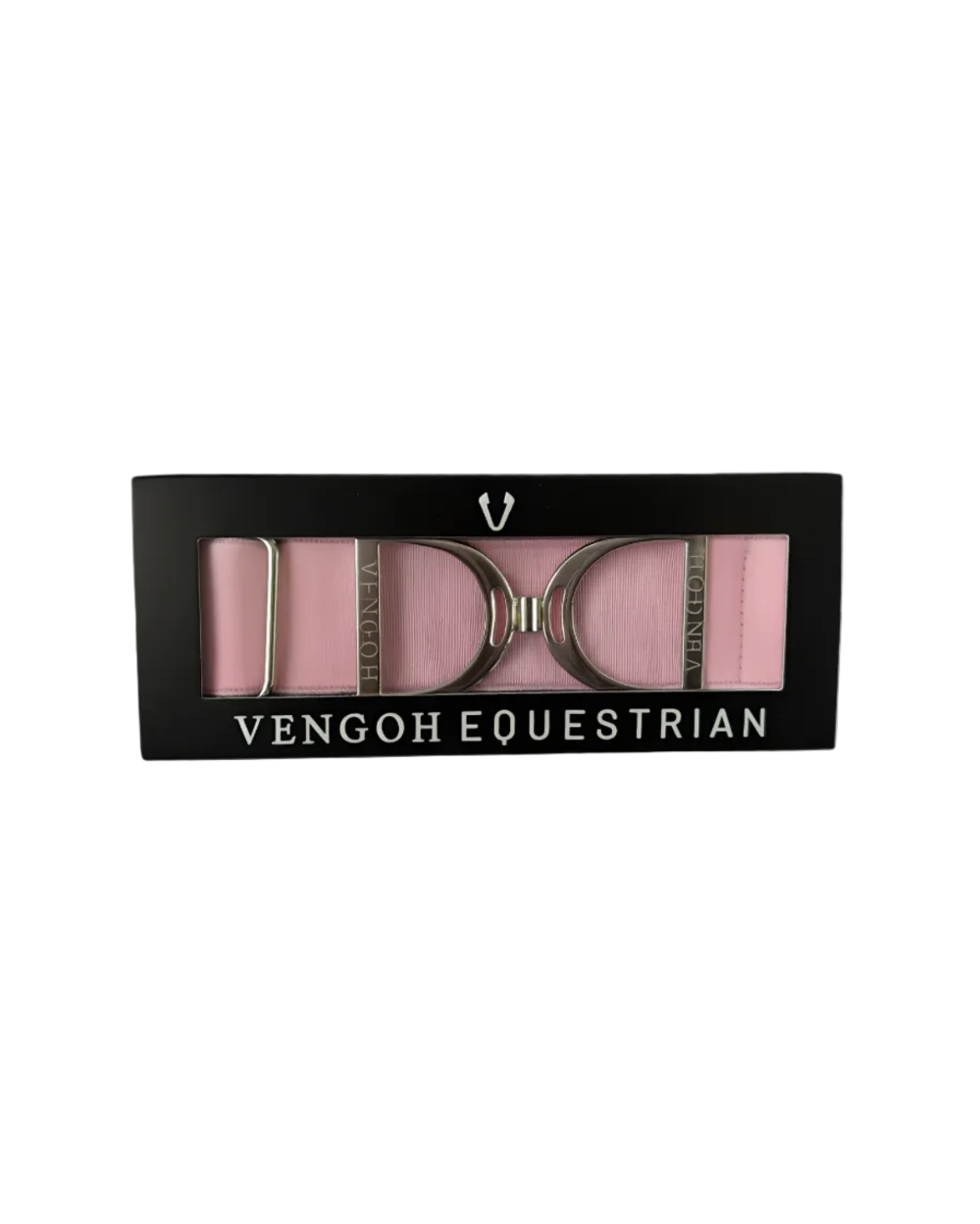 Coffret cadeau Vengoh : Ceinture élastique Pink et boucle Silver dans son écrin
