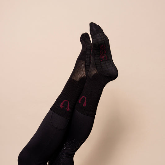 VGH Socks Black & Burgundy