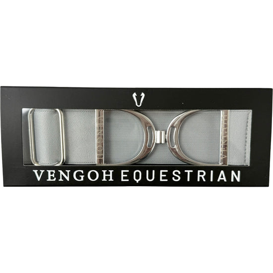 Coffret cadeau Vengoh : Ceinture élastique Light Grey et boucle Silver dans son écrin