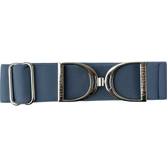 Boucle Silver Argentée sur ceinture élastique Vengoh Navy Grey - Style technique et sobre