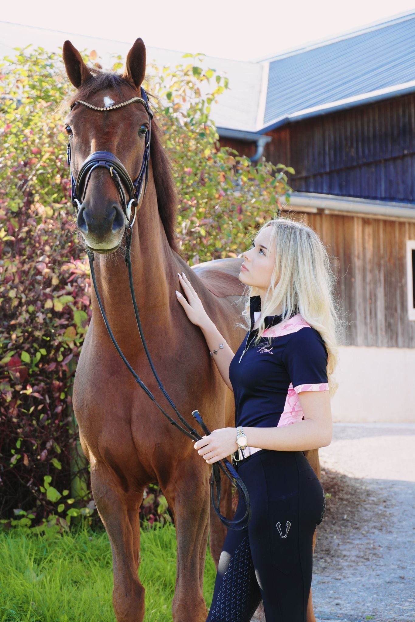 Pantalon équitation femme Vengoh Iris Breeches Black Noir - Taille haute galbante