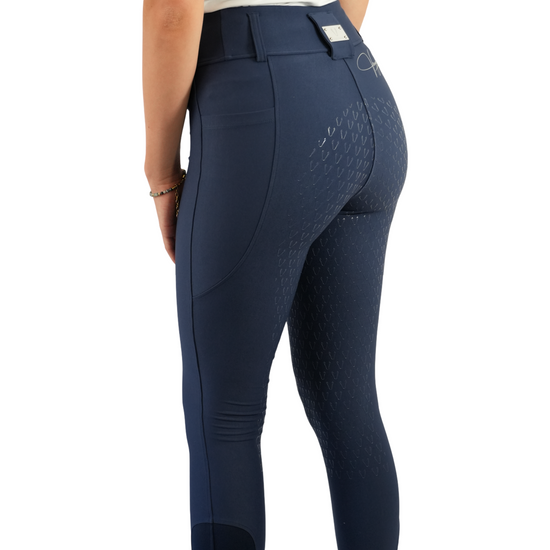 Leggings équitation femme Vengoh Dahlia Leggings Navy Bleu Marine - Taille haute