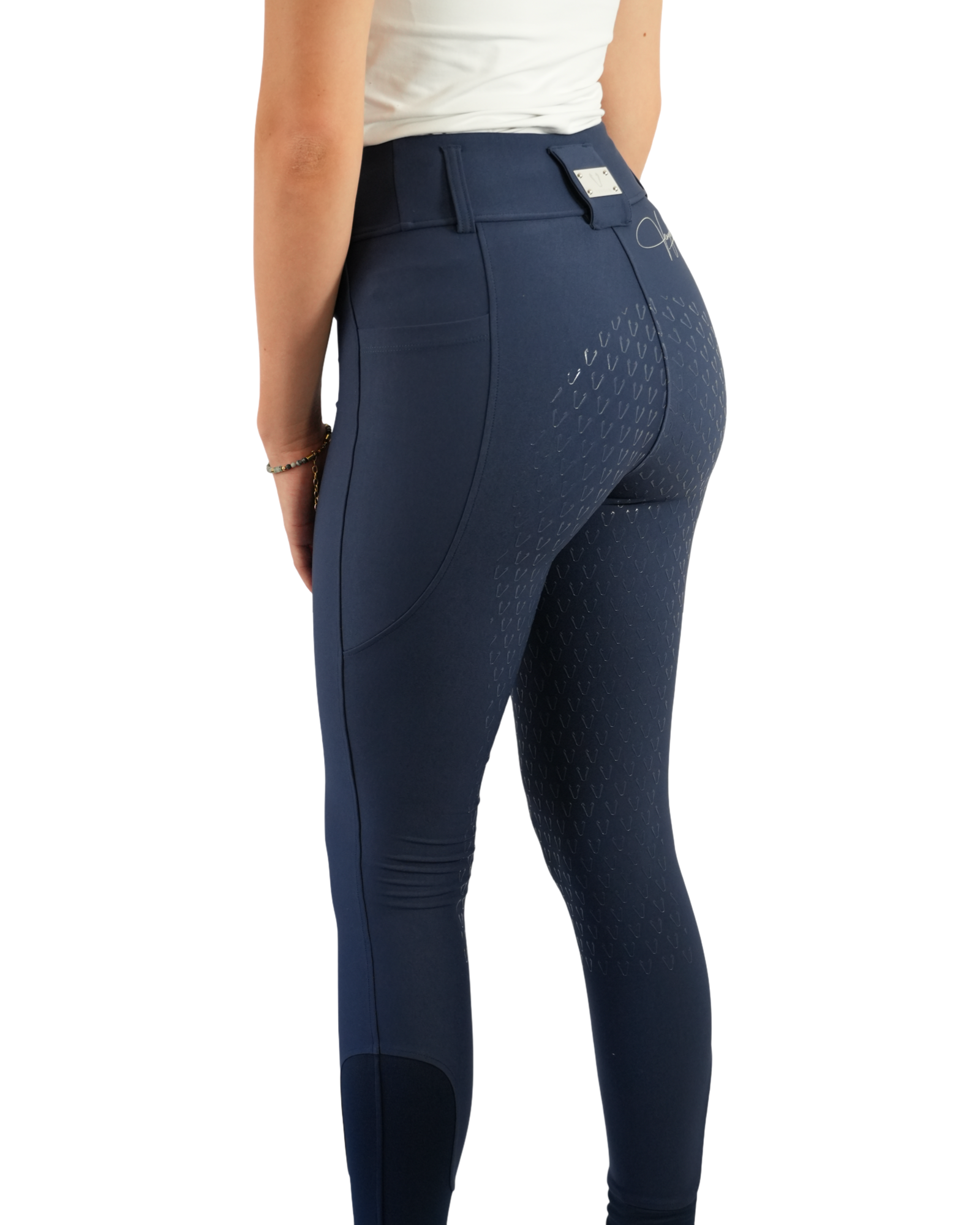 Leggings équitation femme Vengoh Dahlia Leggings Navy Bleu Marine - Taille haute
