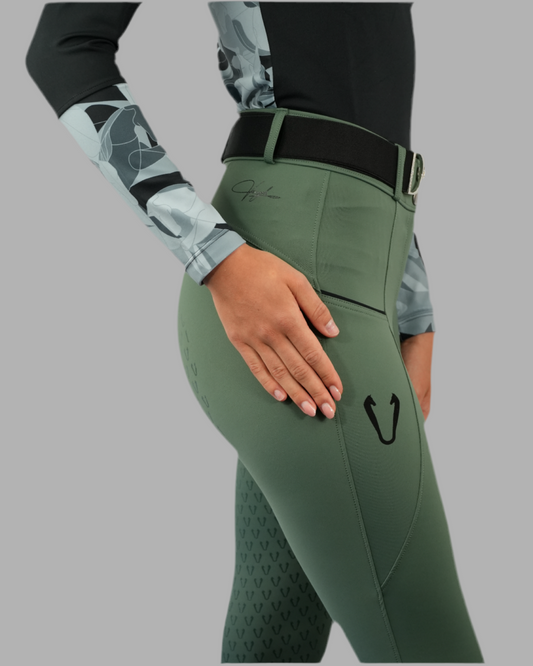 Vengoh Camellia Breeches Sage Green