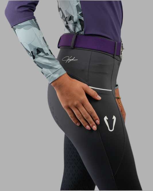 Vengoh Camellia Breeches Dark Grey