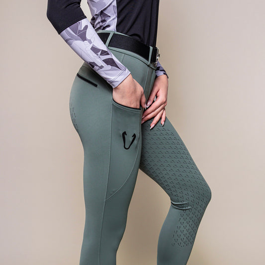 Vengoh Camellia Breeches Sage Green