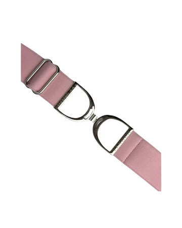 Ceinture équitation élastique Vengoh Pink Rose - Boucle Silver - Taille unique