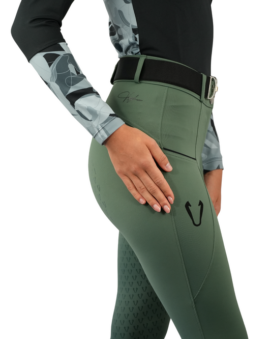 Vengoh Camellia Breeches Sage Green